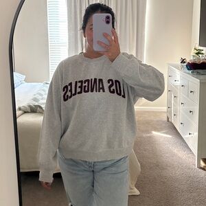 H&M Gray Los Angeles Sweatshirt